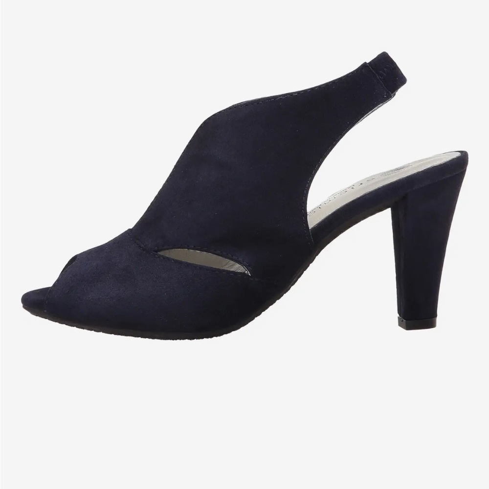 GUC Eric Michael blue suede heels size 6 - Picture 3 of 11